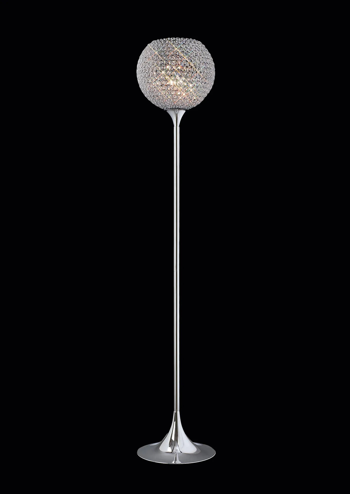 IL30197  Ava Crystal 162cm Floor Lamp 5 Light